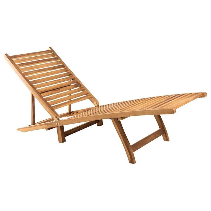 Vidaxl Gartenliege aus Teakholz, verstellbar & klappbar - bis zu 46% sparen!