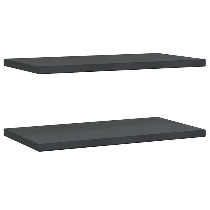 Vidaxl Wandregal 2er-Set Edelstahl Schwarz 75x40 cm - bis zu 39% Rabatt