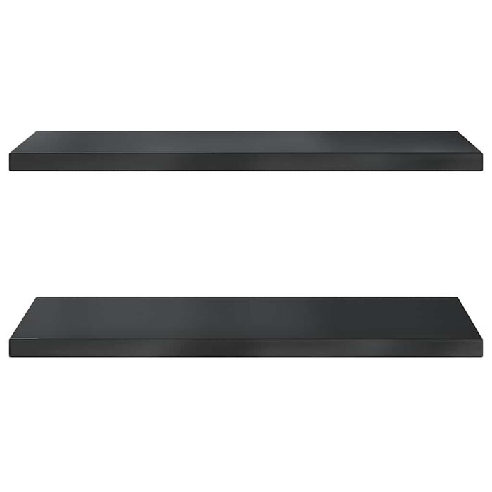 Vidaxl Wandregal 2er-Set Edelstahl Schwarz 75x40 cm - bis zu 39% Rabatt