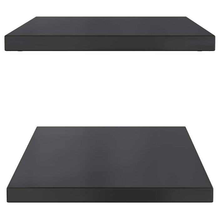 Vidaxl Wandregal 2er-Set Edelstahl Schwarz 75x40 cm - bis zu 39% Rabatt