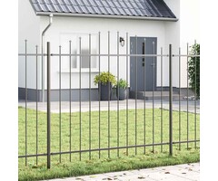 Vidaxl Gartenzaun 170x165 cm Stahl Grau - Jetzt bis zu 45% sparen