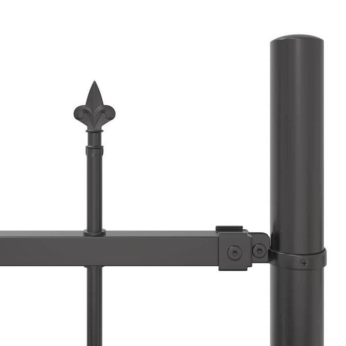 Vidaxl Gartenzaun 170x165 cm Stahl Grau - Jetzt bis zu 40% günstiger