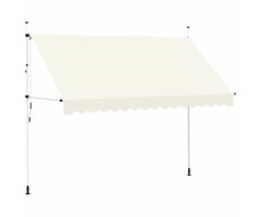 Vidaxl Manuelle Markise 350 cm Creme - Gelenkarmmarkise bis zu 47% günstiger