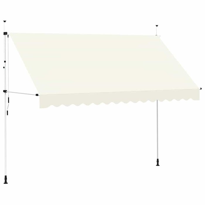 Vidaxl Manuelle Markise 350 cm Creme - Gelenkarmmarkise bis zu 47% günstiger