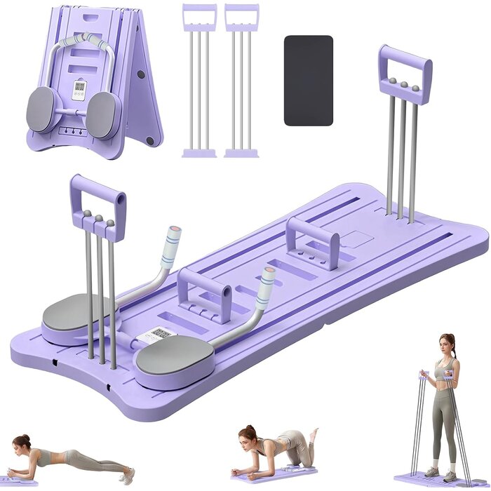 Pilates Reformer Board Multifunktion - klappbar & platzsparend - bis zu 41% sparen