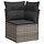 Garten-Ecksofa mit Kissen Poly-Rattan Grau - Outdoor Lounge bis zu 41% reduziert