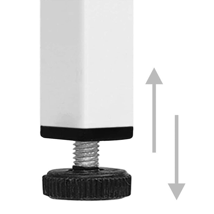 Vidaxl Moderner Stahl-Nachttisch 35x35x51cm Weiß - Outlet-Deal bis zu 39% Rabatt