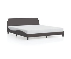 Vidaxl Polsterbett Dover 180x200 cm - Grau - Kunstleder - bis zu 42% sparen