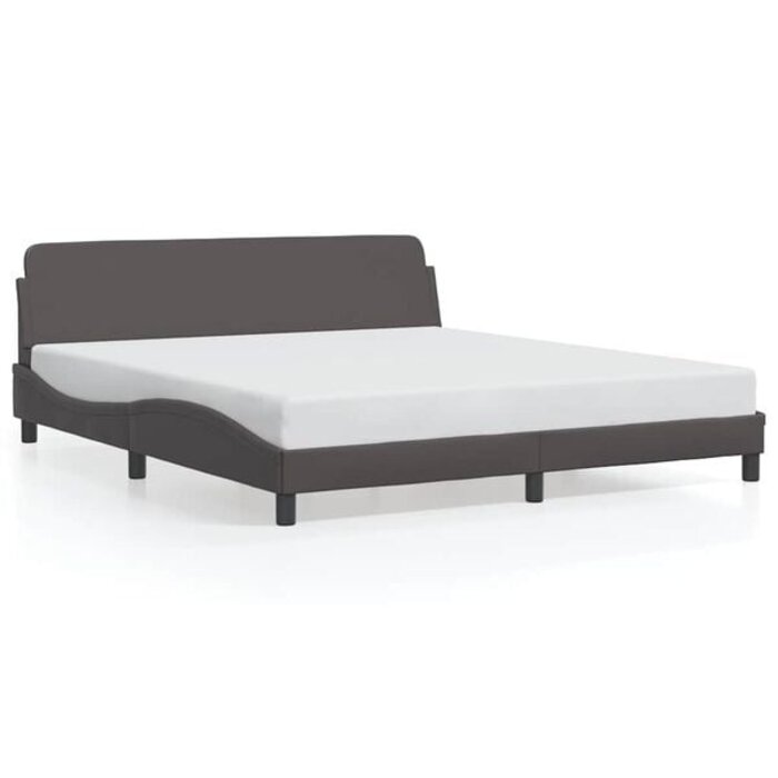Vidaxl Polsterbett Dover 180x200 cm, Kunstleder Grau - bis zu 41% Rabatt