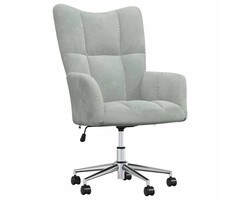 Vidaxl Samt Relaxsessel Hellgrau, höhenverstellbar - bis zu 46% günstiger!