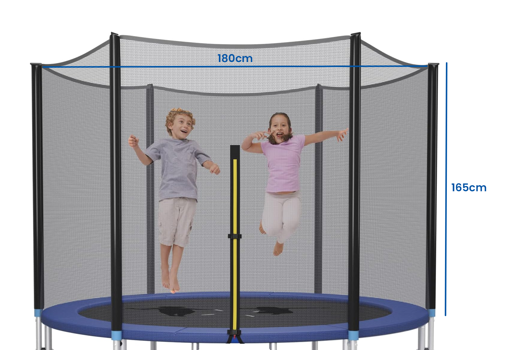 Viking Choice Sicherheitsnetz für 180 cm Trampoline | 6 Stangen | Außenbefestigung | bis zu 38%