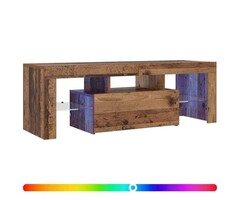 Vidaxl TV-Board mit LED-Beleuchtung Altholz-Optik - bis zu 46% Rabatt