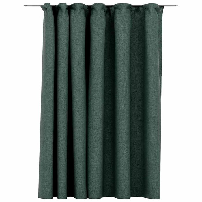 Vidaxl Verdunkelungsvorhang Leinenoptik Grün 290x245cm - jetzt bis zu 39% Rabatt