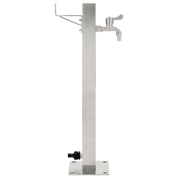 Vidaxl Garten-Wassersäule quadratisch 65 cm Edelstahl - bis zu 43% Rabatt
