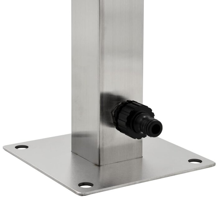 Vidaxl Garten-Wassersäule quadratisch 65 cm Edelstahl - bis zu 43% Rabatt