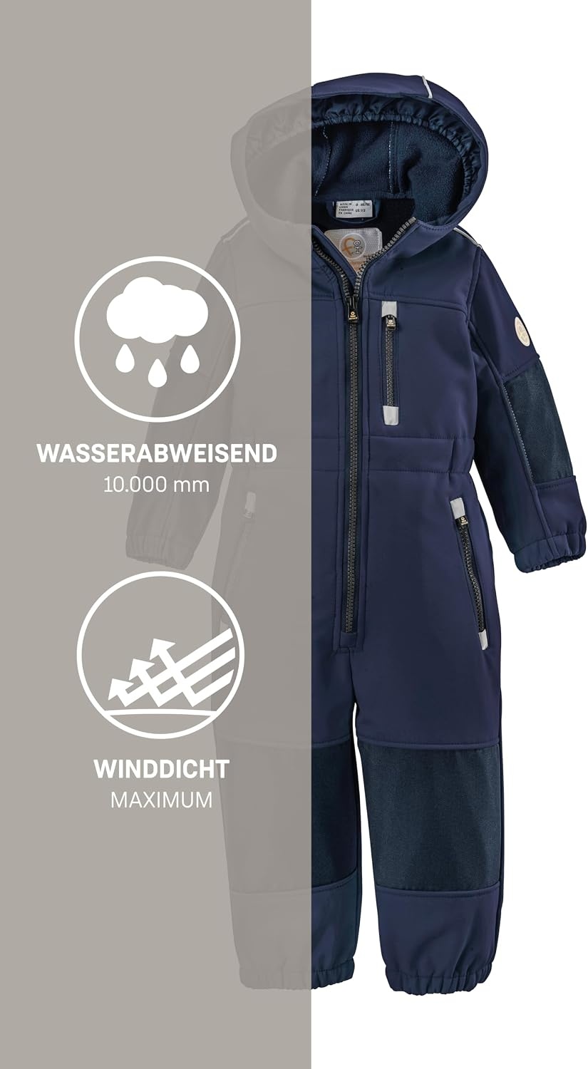 Robuster Jungen Softshell-Overall: Wind- & wasserdicht, bis zu 40% günstiger