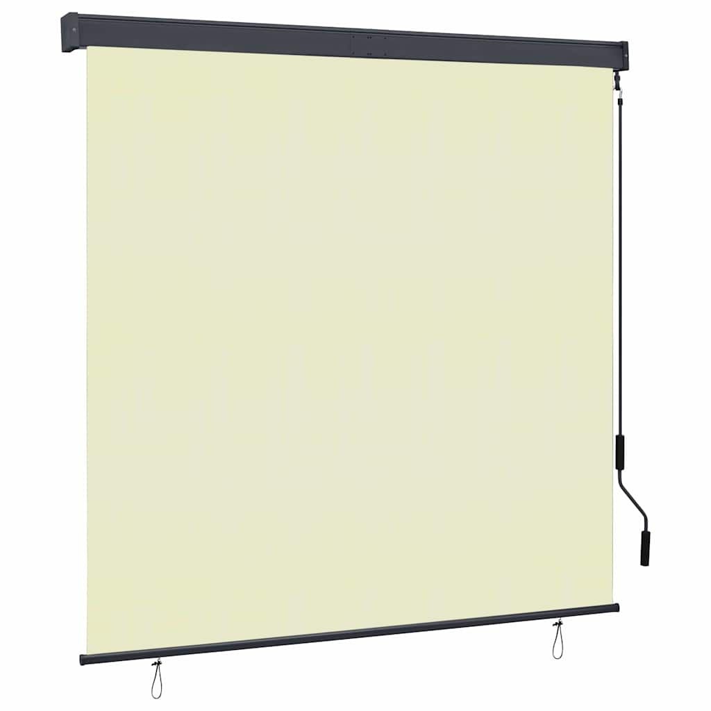 Vidaxl Außenrollo 160x250 cm Creme - Balkon-Sichtschutz - bis zu 36% sparen