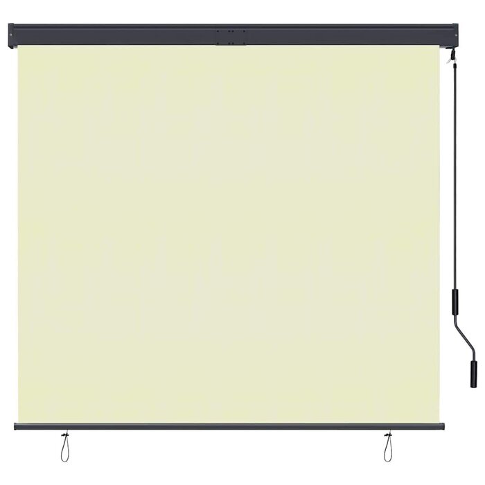 Vidaxl Außenrollo 160x250 cm Creme - Balkon-Sichtschutz - bis zu 36% sparen