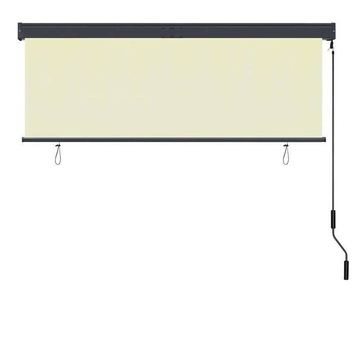 Vidaxl Außenrollo 160x250 cm Creme - Balkon-Sichtschutz - bis zu 36% sparen
