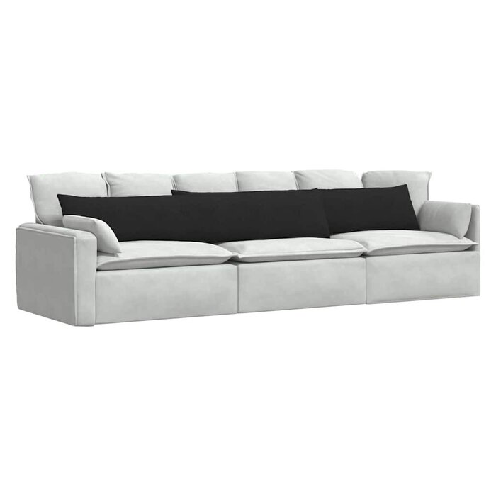 Vidaxl Sofakissen Set 2er-Pack 200x40cm Schwarz - Outlet sparen bis zu 40%