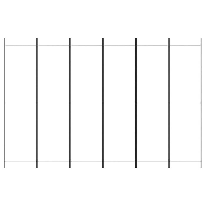 Vidaxl Flexibler Raumteiler 300x200 cm, 6-teilig - Weiß, jetzt bis zu 40% günstiger