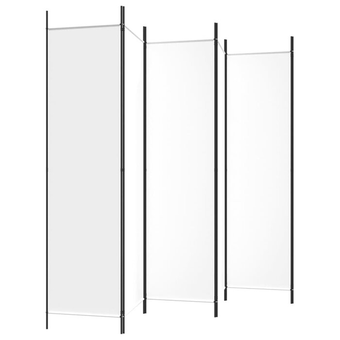 Vidaxl Flexibler Raumteiler 300x200 cm, 6-teilig - Weiß, jetzt bis zu 40% günstiger
