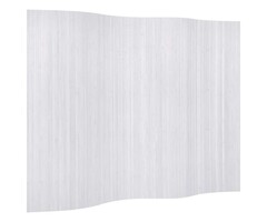 Vidaxl Bambus-Raumteiler 250 x 165 cm - Weißer Sichtschutz bis zu 47% reduziert