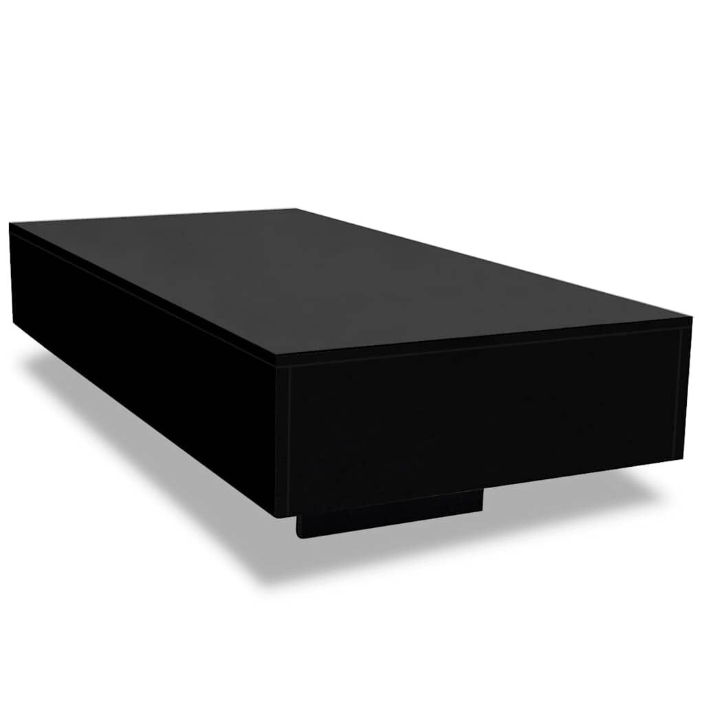 Vidaxl Design Couchtisch Schwarz Hochglanz, 115x55cm - bis zu 41% sparen
