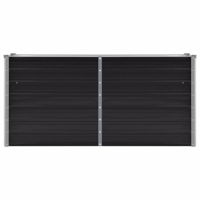 Vidaxl Hochbeet aus verzinktem Stahl 160x40x77cm Anthrazit - bis zu 39% Rabatt