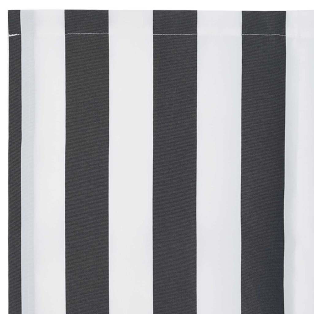 Vidaxl Ersatz-Markisenstoff 380 x 195 cm - Anthrazit/Weiß - bis zu 40% günstiger