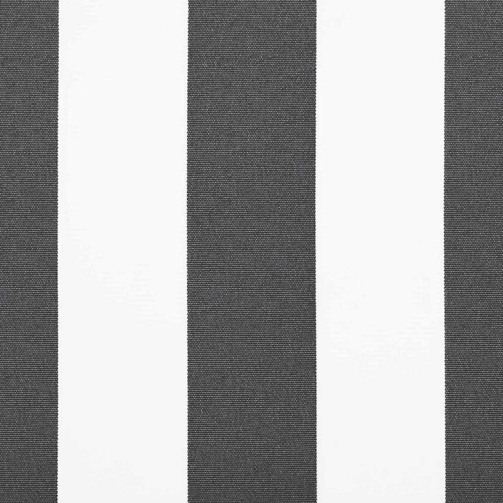 Vidaxl Ersatz-Markisenstoff 380 x 195 cm - Anthrazit/Weiß - bis zu 40% günstiger