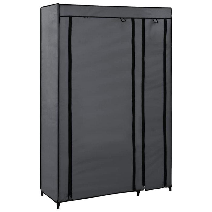 Vidaxl Faltbarer Kleiderschrank 110x45x175 cm Grau - bis zu 39% Rabatt