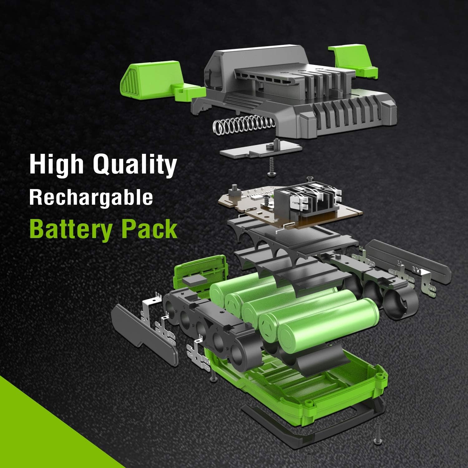 20V Lithium-Ionen-Akku 2000 mAh - Mit LED-Anzeige - Jetzt bis zu 37% sparen