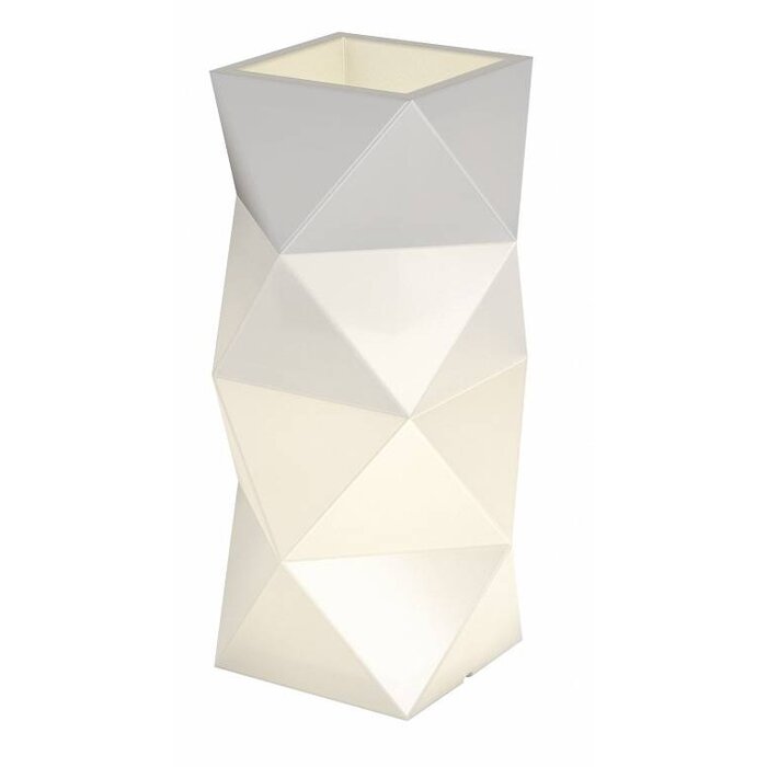 Leuchtender Pflanzkübel 29x29x78cm - Weiß - Jetzt bis zu 59% Rabatt