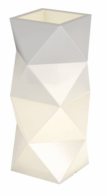 Leuchtender Pflanzkübel 29x29x78cm - Weiß - Jetzt bis zu 59% Rabatt
