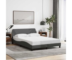 Vidaxl Polsterbett 120x200 cm Dunkelgrau inkl. Lattenrost - bis zu 37% sparen