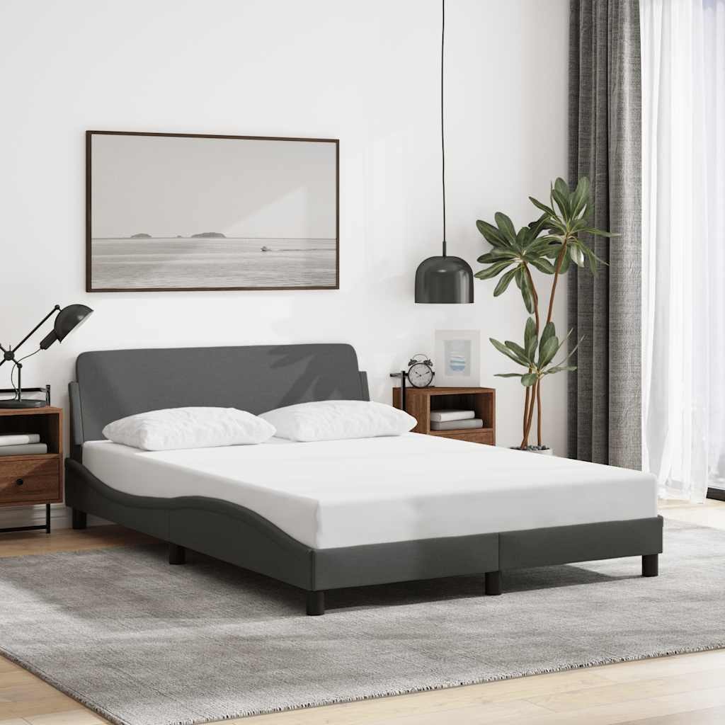 Vidaxl Polsterbett 120x200 cm Dunkelgrau inkl. Lattenrost - bis zu 37% sparen