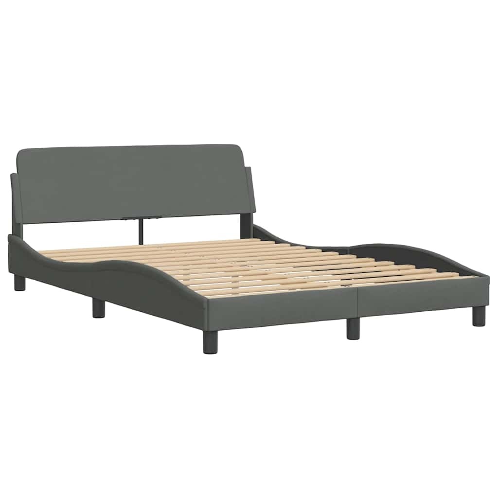 Vidaxl Polsterbett 120x200 cm Dunkelgrau inkl. Lattenrost - bis zu 37% sparen