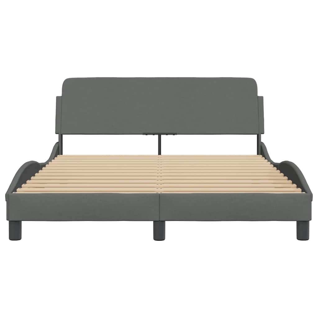 Vidaxl Polsterbett 120x200 cm Dunkelgrau inkl. Lattenrost - bis zu 37% sparen