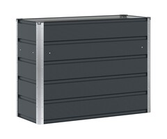 Vidaxl Design Pflanzkübel aus Stahl, Anthrazit - 100x40x75 cm - bis zu 42% Rabatt