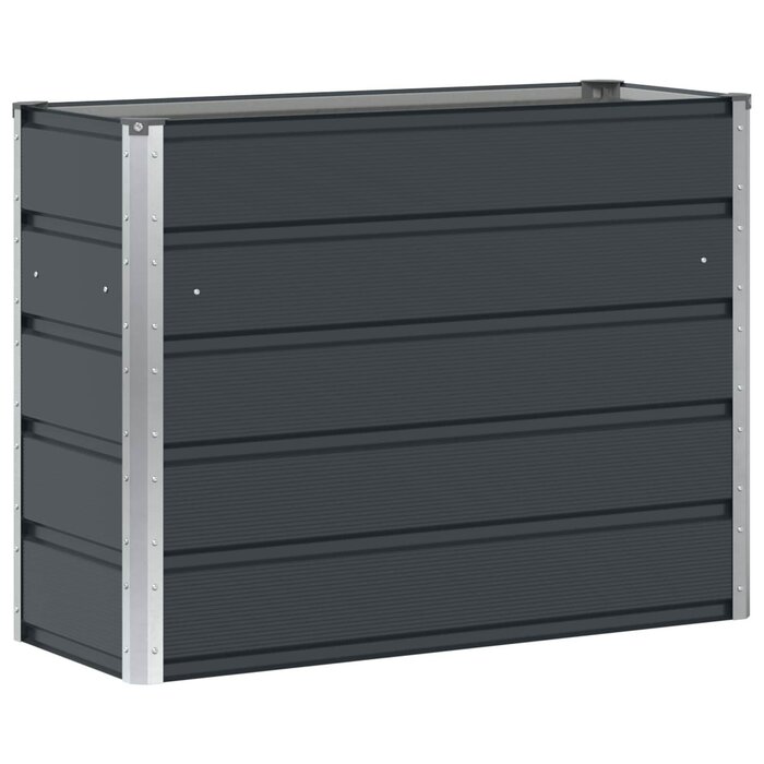 Vidaxl Design Pflanzkübel aus Stahl, Anthrazit - 100x40x75 cm - bis zu 42% Rabatt