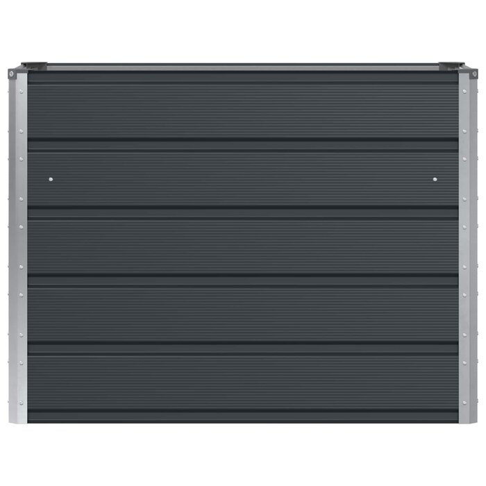 Vidaxl Design Pflanzkübel aus Stahl, Anthrazit - 100x40x75 cm - bis zu 42% Rabatt