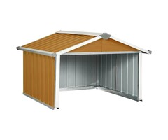 Vidaxl Mähroboter-Garage 92x97x63 cm in Holzoptik - jetzt bis zu 41% sparen