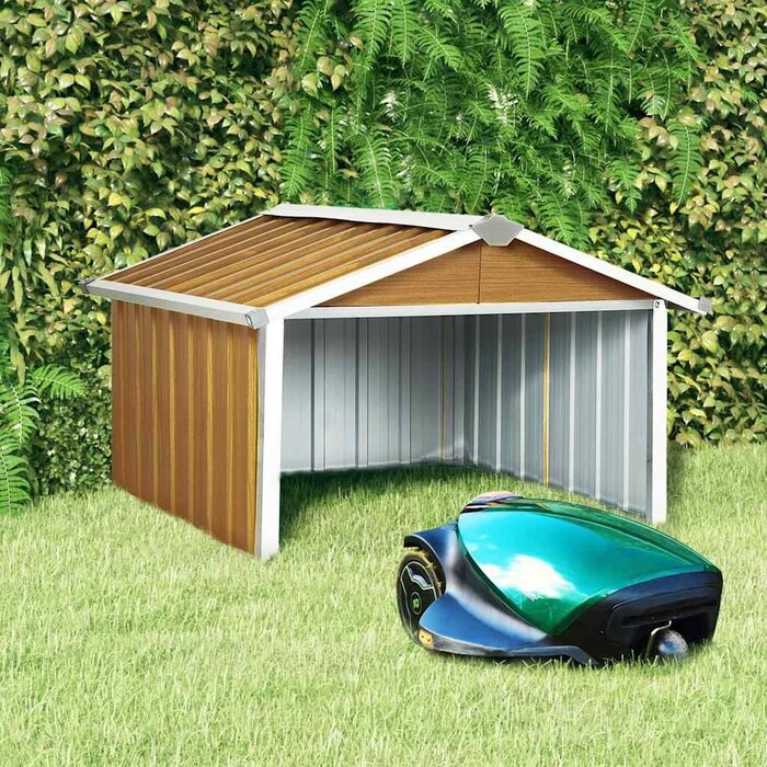Vidaxl Mähroboter-Garage 92x97x63 cm in Holzoptik - jetzt bis zu 41% sparen