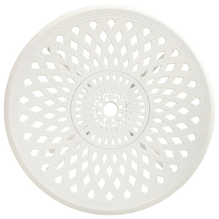 Vidaxl Eleganter Aluguss-Gartentisch 78x78cm Weiß - Jetzt bis zu 35% reduziert