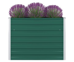 Vidaxl Hochbeet 100x100x77 cm Stahl Grün - Outlet bis zu 40% günstiger