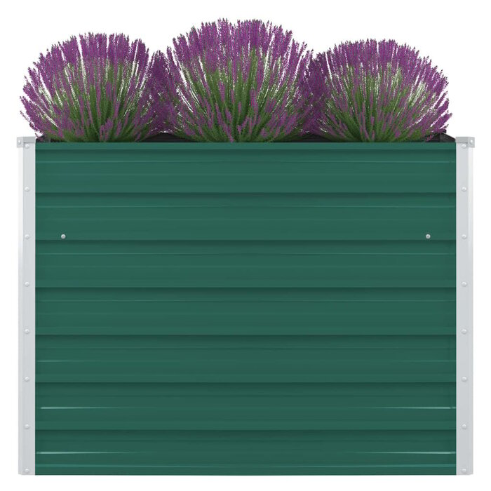 Vidaxl Hochbeet 100x100x77 cm Stahl Grün - Outlet bis zu 40% günstiger