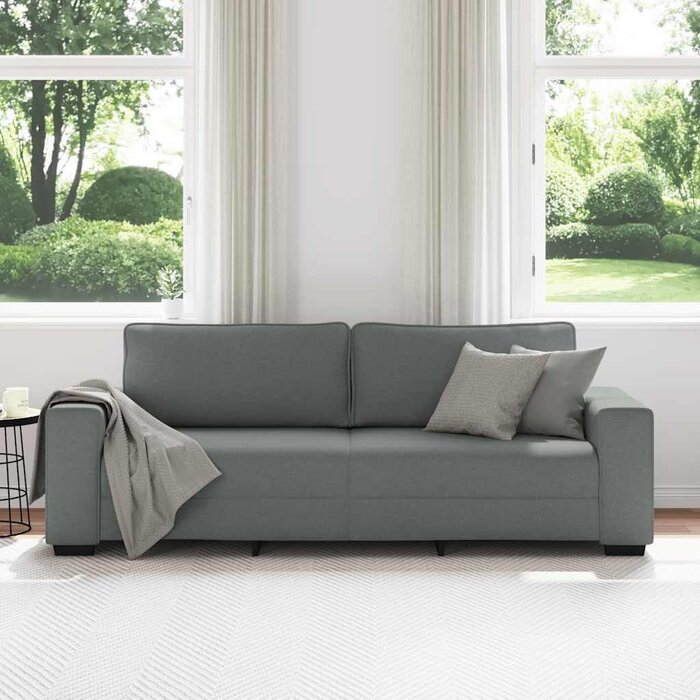 Vidaxl Gemütliches 3-Sitzer Sofa 180 cm Dunkelgrau - jetzt bis zu 42% günstiger