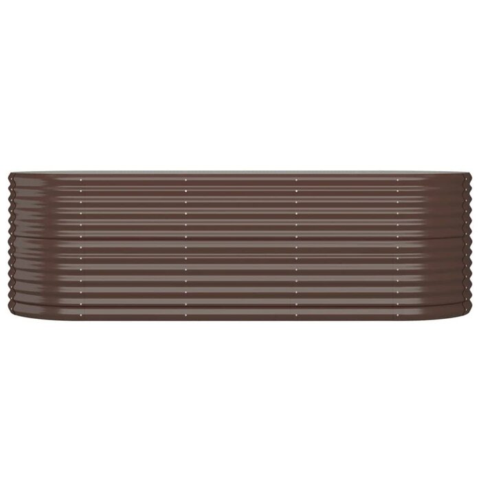 Vidaxl Großes Hochbeet 224x80cm Stahl Braun - Jetzt bis zu 41% sparen