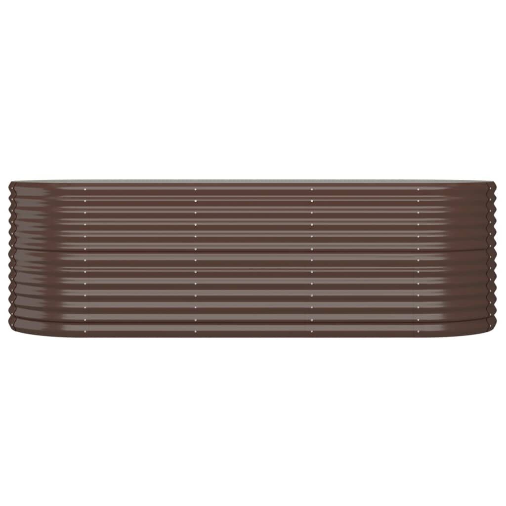 Vidaxl Großes Hochbeet 224x80cm Stahl Braun - Jetzt bis zu 41% sparen